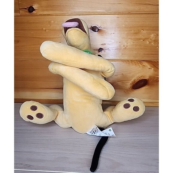 Disneyland Floppy Laying Down 15" Pluto With Green Collar - Picture 13 of 16
